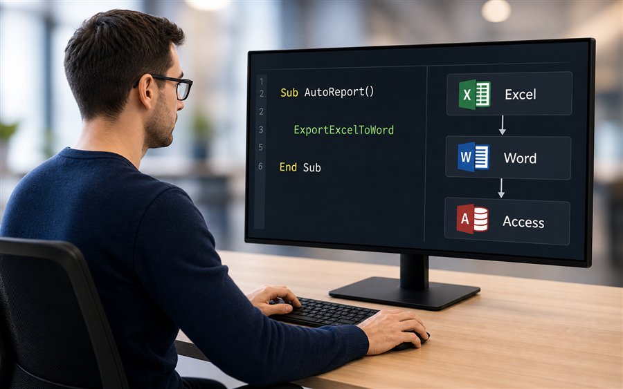 Office Poweruser automatisiert Excel, Word und Access mit VBA Makros